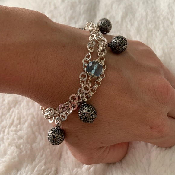 MILROS 925 Sterling silver chain Bracelet Italy - Picture 5 of 6